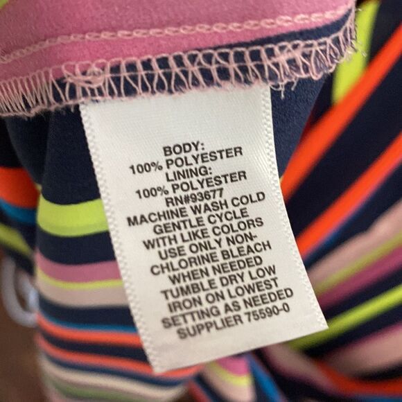 Project Runway Striped Maxi Dress- Asymmetrical -Size XXL - Picture 13 of 13